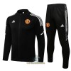 Manchester United Trainingsjack Pak 2022-23 Zwart Wit - Kids